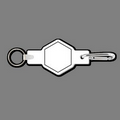 Key Clip W/ Key Ring & Hexagon Key Tag
